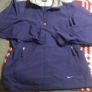 Nike Purple Half-Zip Windbreaker Jacket - Womens